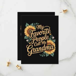 My Favorite People Call Me Grandma Mother's Day Save The Date