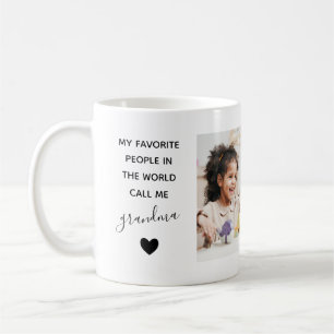 My Favorite People Call Me Grandma Photo Collage Coffee Mug