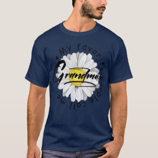 My Favorite People Call Me Grandma Women Sunflower T-Shirt