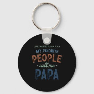 My Favorite People Call Me Papa D Key Ring