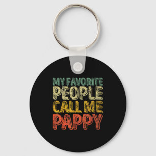 My Favorite People Call Me Pappy Shirt Funny Chris Key Ring