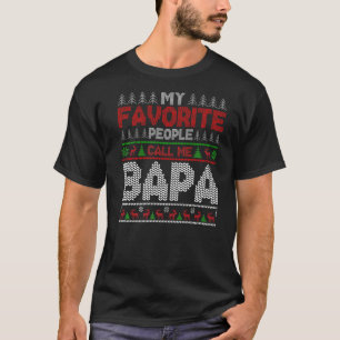 My Favorite People Call Me Pop Pop Ugly Xmas Holid T-Shirt