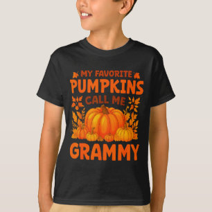 My Favorite Pumpkins Call Me Grammy Thanksgiving T-Shirt