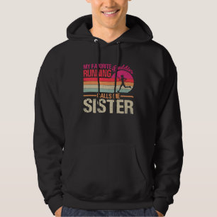 My Favorite Running Buddies Call Me Sister Vintage Hoodie