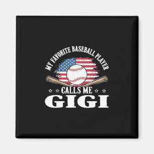My Favorite Sell Player Calls Me Gigi Usa Flag  Magnet