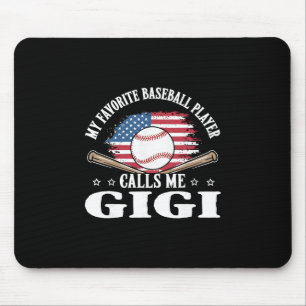 My Favorite Sell Player Calls Me Gigi Usa Flag Mouse Mat