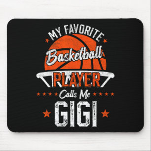 My Favorite Sketll Player Calls Me Gigi Funny Gran Mouse Mat
