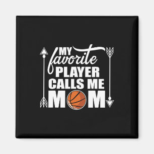 My Favorite Sketll Player Calls Me Mom Gift For Mo Magnet