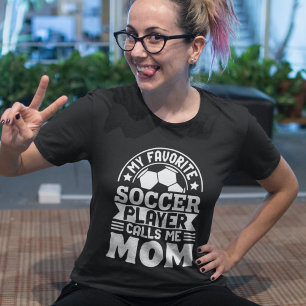 My Favorite Soccer Player Calls Me Mom - Soccer  Tri-Blend Shirt