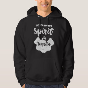 My Favorite Spirit Tequila Ghost Booze Halloween Hoodie
