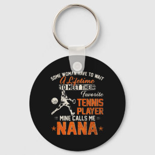 My Favorite Tennis Player Calls Me Nana Funny Cric Key Ring