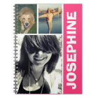 My favorite things hot pink photo collage journal