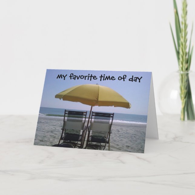 MY FAVORITE TIME OF DAY-TIME SPENT WITH YOU HOLIDAY CARD (Front)
