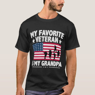 My Favorite Veteran Is My Grandpa t shirt