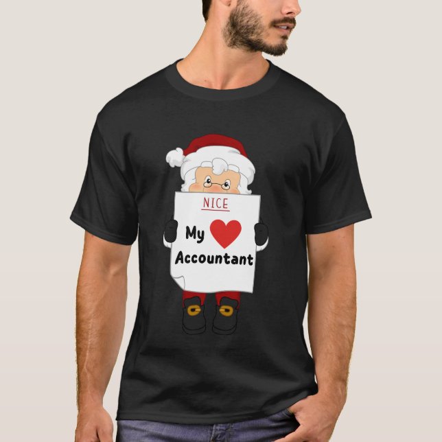 My Favourite Accountant - Christmas Accountant T-Shirt (Front)