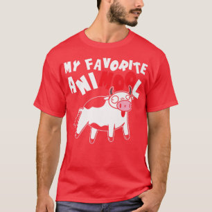 My Favourite Animool Cow Farming Agriculture Ranch T-Shirt