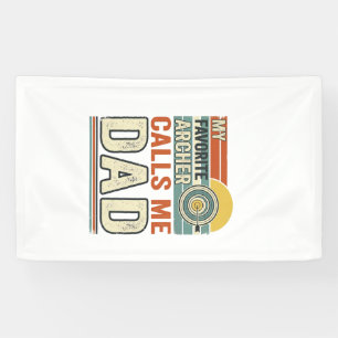 My Favourite Archer Calls Me Dad Vintage Design_1 Banner