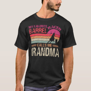 My Favourite Barrel Racer Calls Me Grandma Vintage T-Shirt
