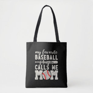 My Favourite Baseball Player Calls Me Mum Cheer Bo Tote Bag