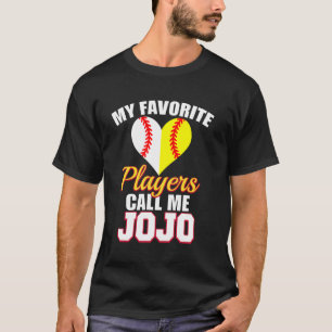My Favourite Baseball Softball Player Call Me Jojo T-Shirt