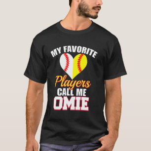 My Favourite Baseball Softball Player Call Me Omie T-Shirt