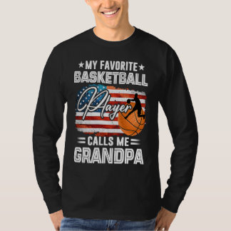 My Favourite Basketball Player Calls Me Grandpa Am T-Shirt