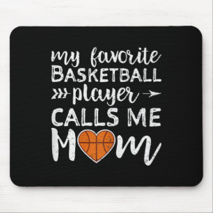 My Favourite Basketball Player Calls Me Mum Vintag Mouse Mat