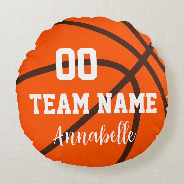 My favourite Basketball player Round Cushion (Front)