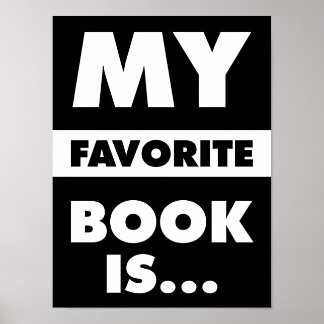 My Favourite Book Is... Poster (Front)