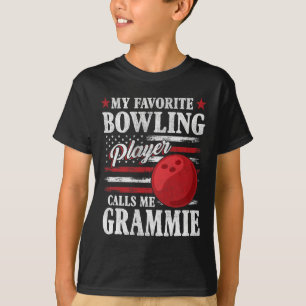 My Favourite Bowling Player Calls Me Grammie Usa F T-Shirt