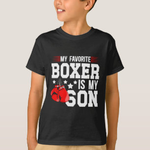 My Favourite Boxer Is My Son Boxing Dad Boxing Fat T-Shirt