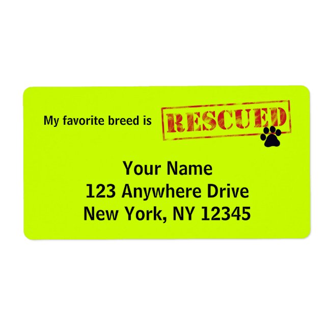 My Favourite Breed Is Rescued (Front)