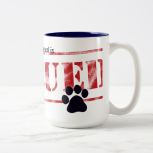 My Favourite Breed Is Rescued Two-Tone Coffee Mug