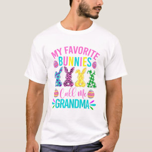 My Favourite Bunnies Call Me Grandma Shirt Cute Ea