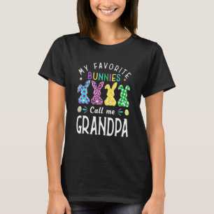 My Favourite Bunnies Call Me Grandpa Bunny Egg Leo T-Shirt