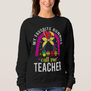 My Favourite Bunnies Call Me Lunch Lady Bunny Cute Sweatshirt