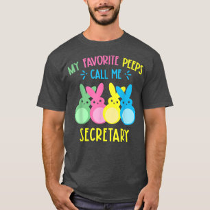 My Favourite Bunnies Call Me Secretary Cute Bunny T-Shirt