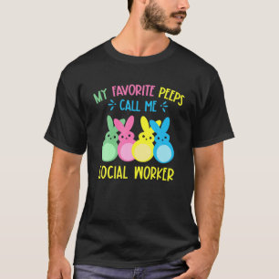My Favourite Bunnies Call Me Social Worker Cute Bu T-Shirt