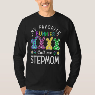 My Favourite Bunnies Call Me Stepmom Bunny Egg Leo T-Shirt