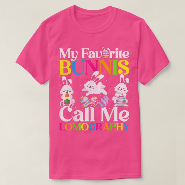 My Favourite Bunny Call Me Lomography Easter  T-Shirt (Design Front)