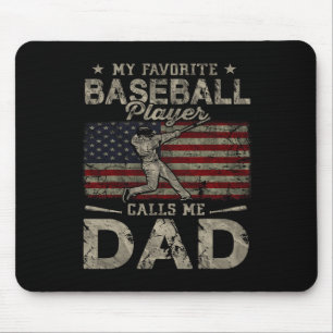 My Favourite Bysebyll Player Calls Me Dad Father&# Mouse Mat