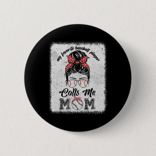 My Favourite Bysebyll Player Calls Me Mum Bysebyll 6 Cm Round Badge