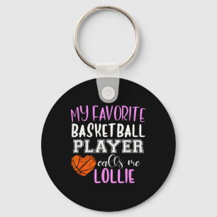 My Favourite Bysketbyll Player Call Me Lollie Key Ring