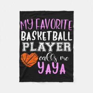 My Favourite Bysketbyll Player Call Me Yaya Fleece Blanket