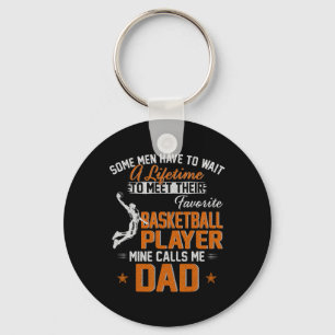 My Favourite Bysketbyll Player Calls Me Dad Gift F Key Ring
