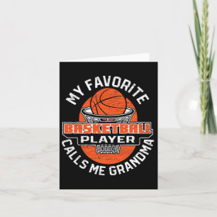 My Favourite Bysketbyll Player Calls Me Grandma 1 Card