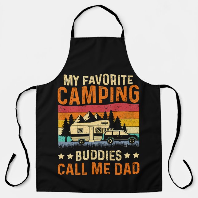 My Favourite Camping - Buddies Call Me Dad Apron (Front)