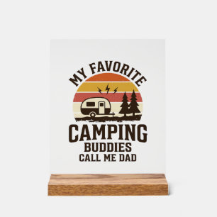 My Favourite Camping Buddies Call Me Dad Vector De Acrylic Sign