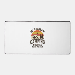 My Favourite Camping Buddies Call Me Dad Vector De Desk Mat