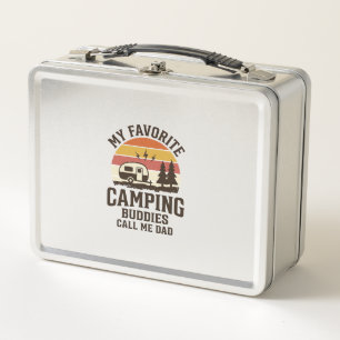 My Favourite Camping Buddies Call Me Dad Vector De Metal Lunch Box